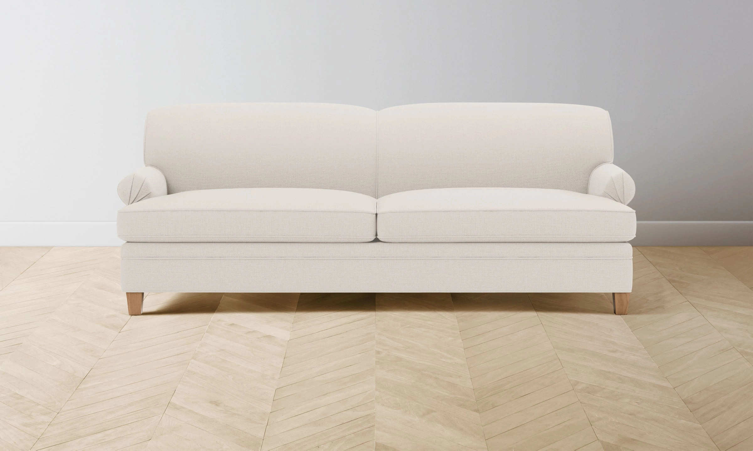 The Carmine Sofa - Italian Brushed Wool Vanilla