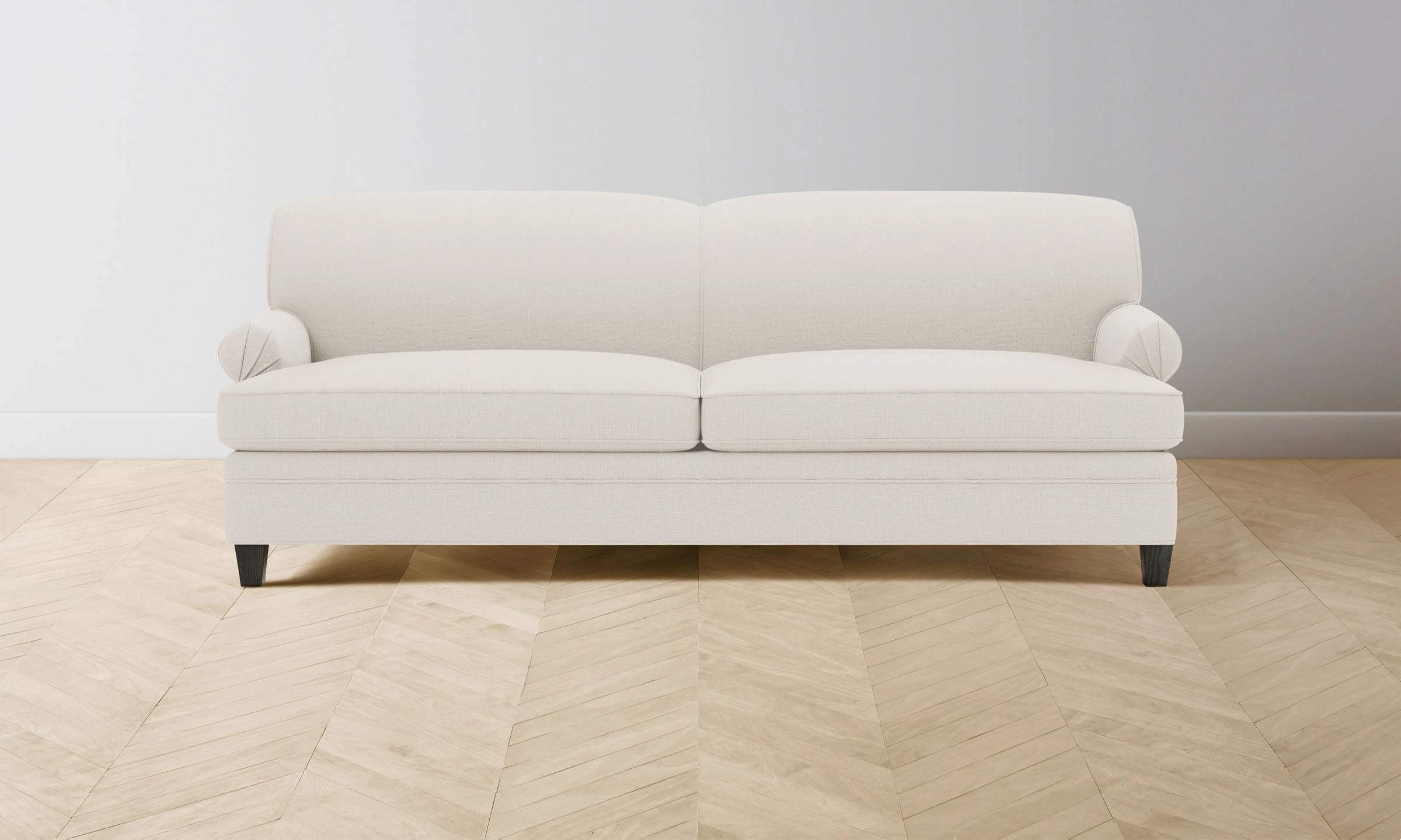 The Carmine Sofa - Italian Brushed Wool Vanilla