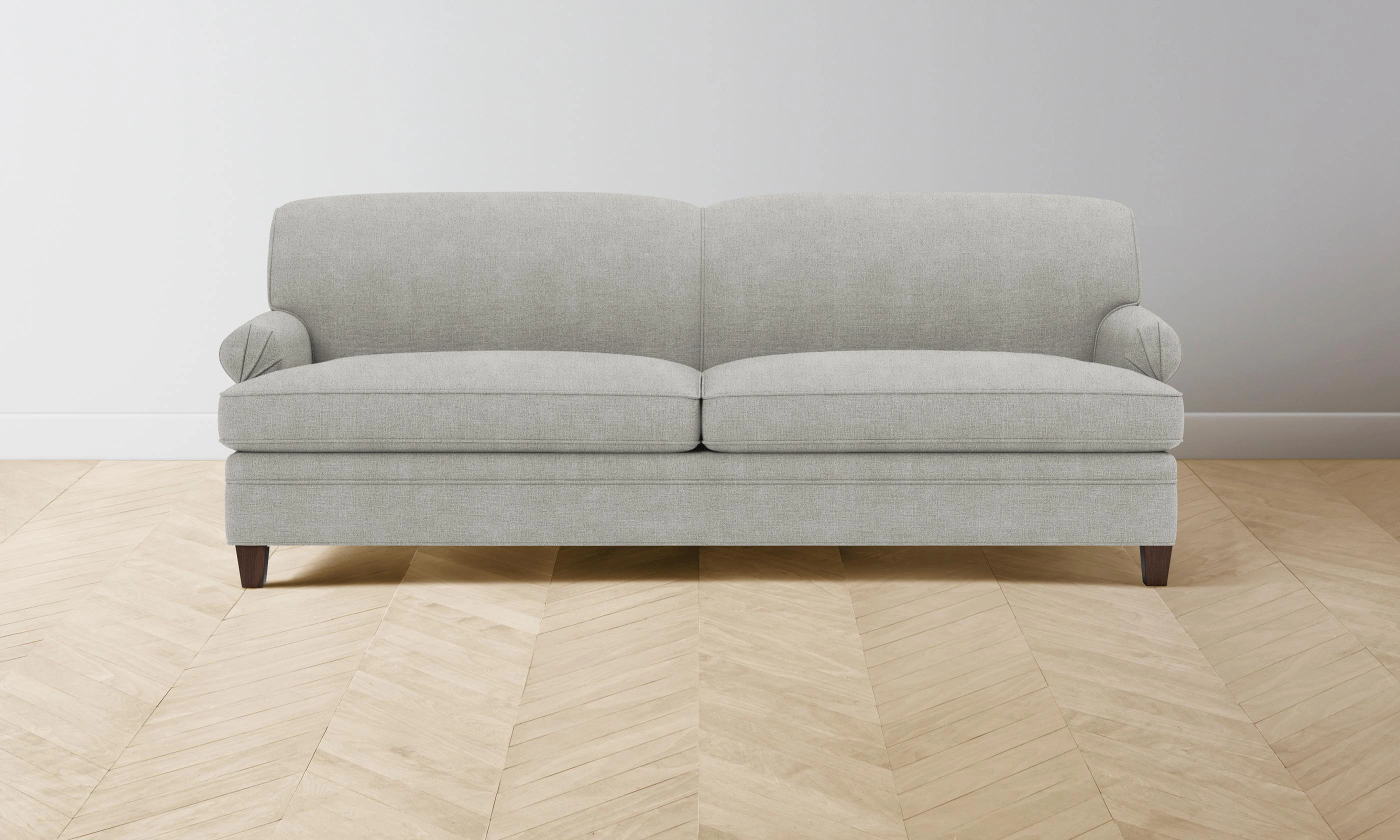 The Carmine Sofa - Performance Mélange Weave Flint