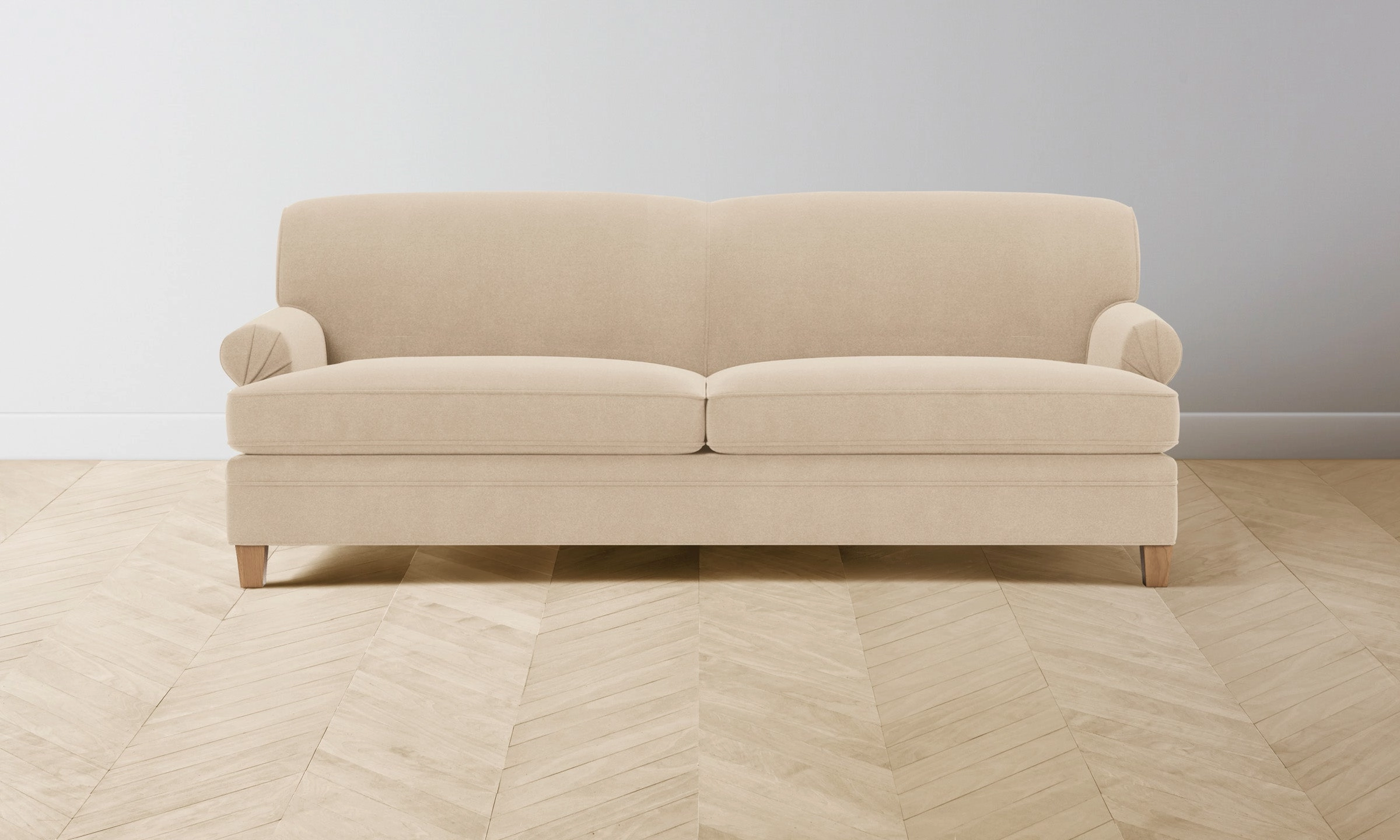 The Carmine Sofa - Performance Velvet Butter