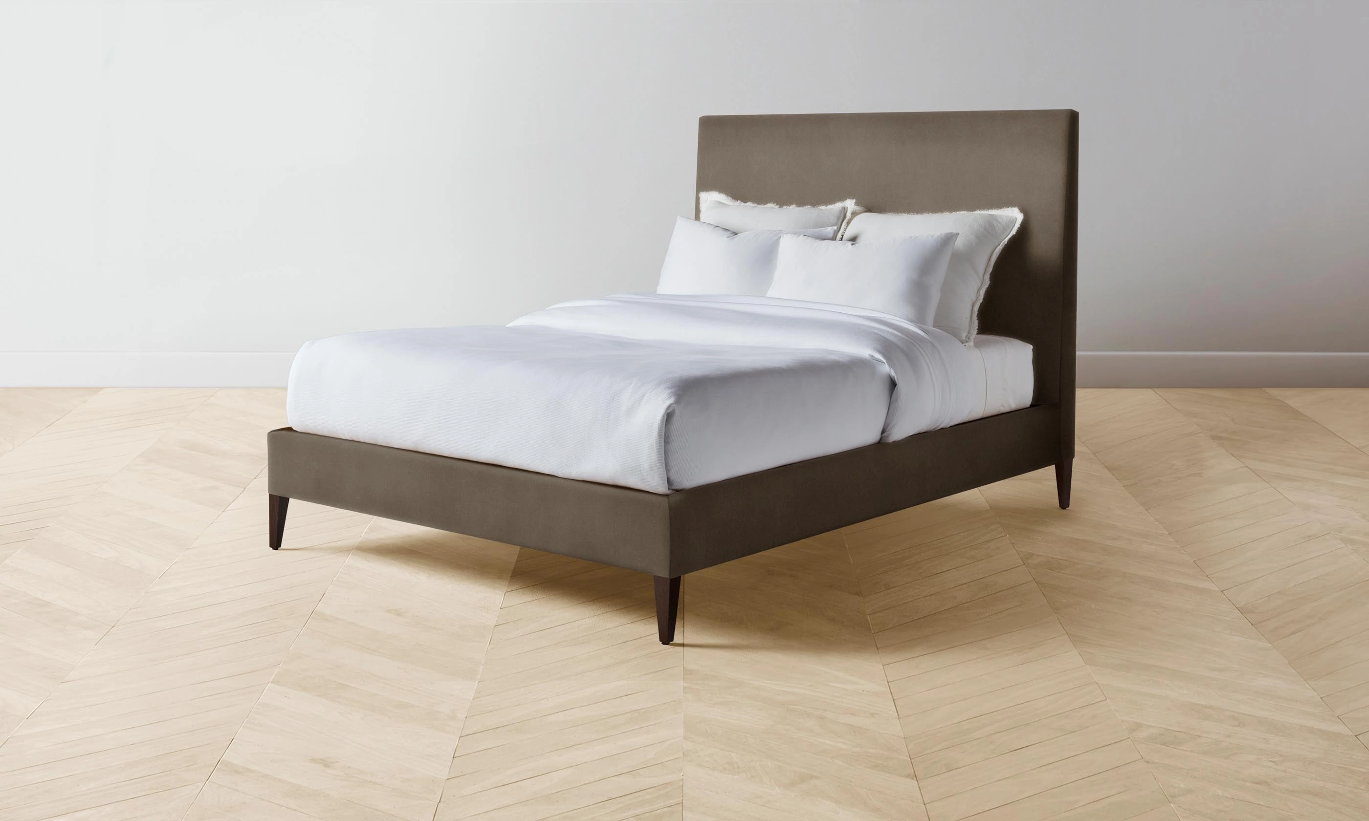 The Essex Bed - Mohair Mink