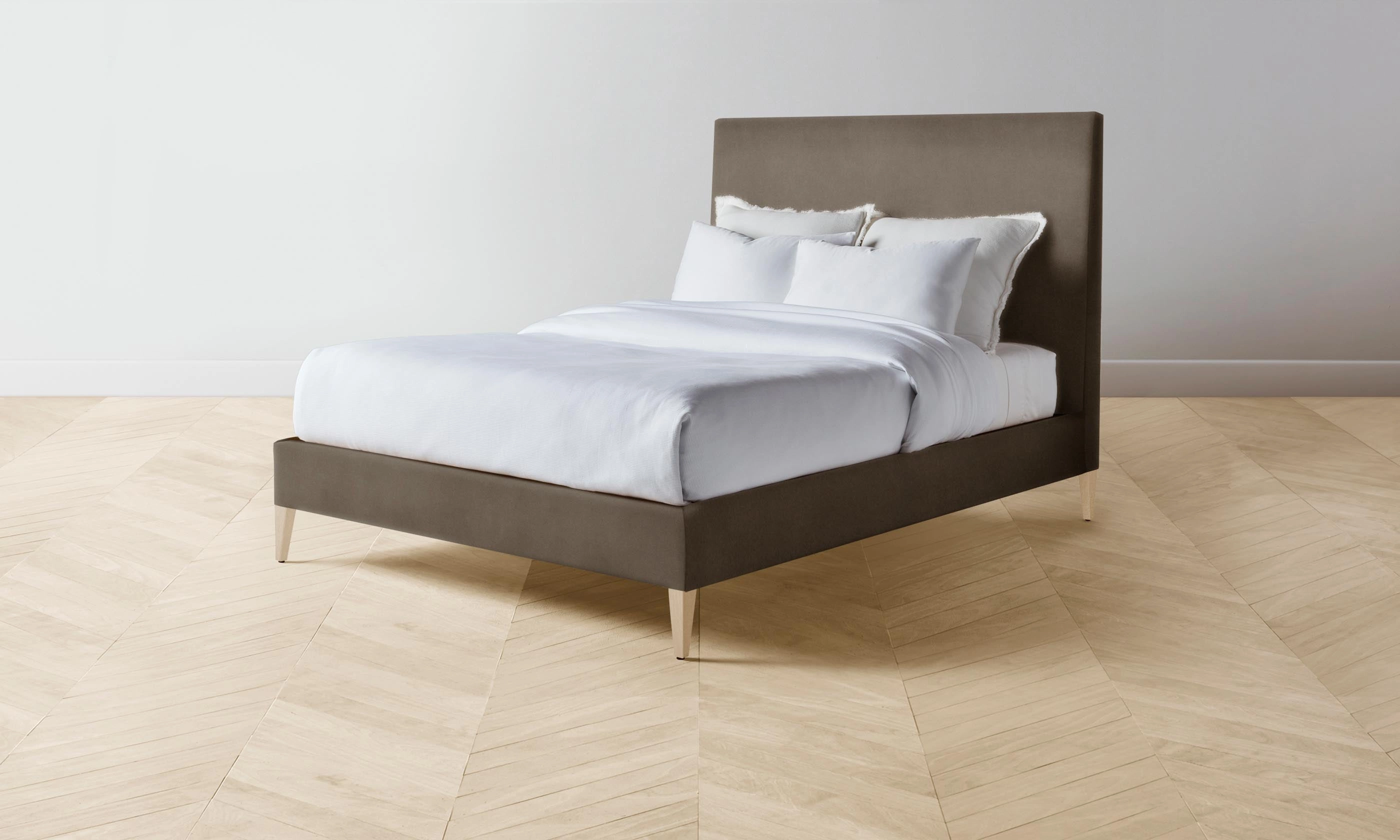 The Essex Bed - Mohair Mink