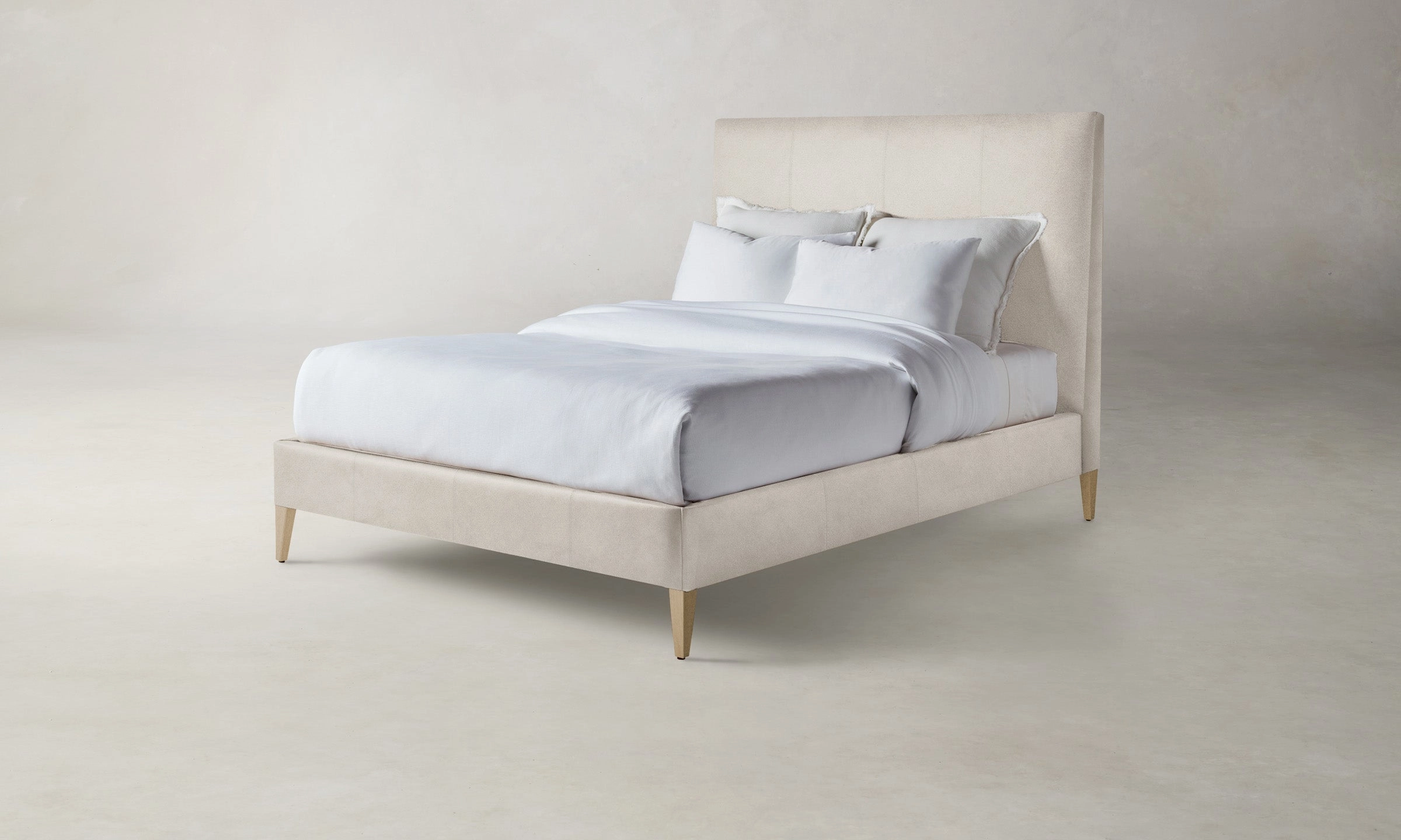 The Essex Bed - Nubuck Leather Sail