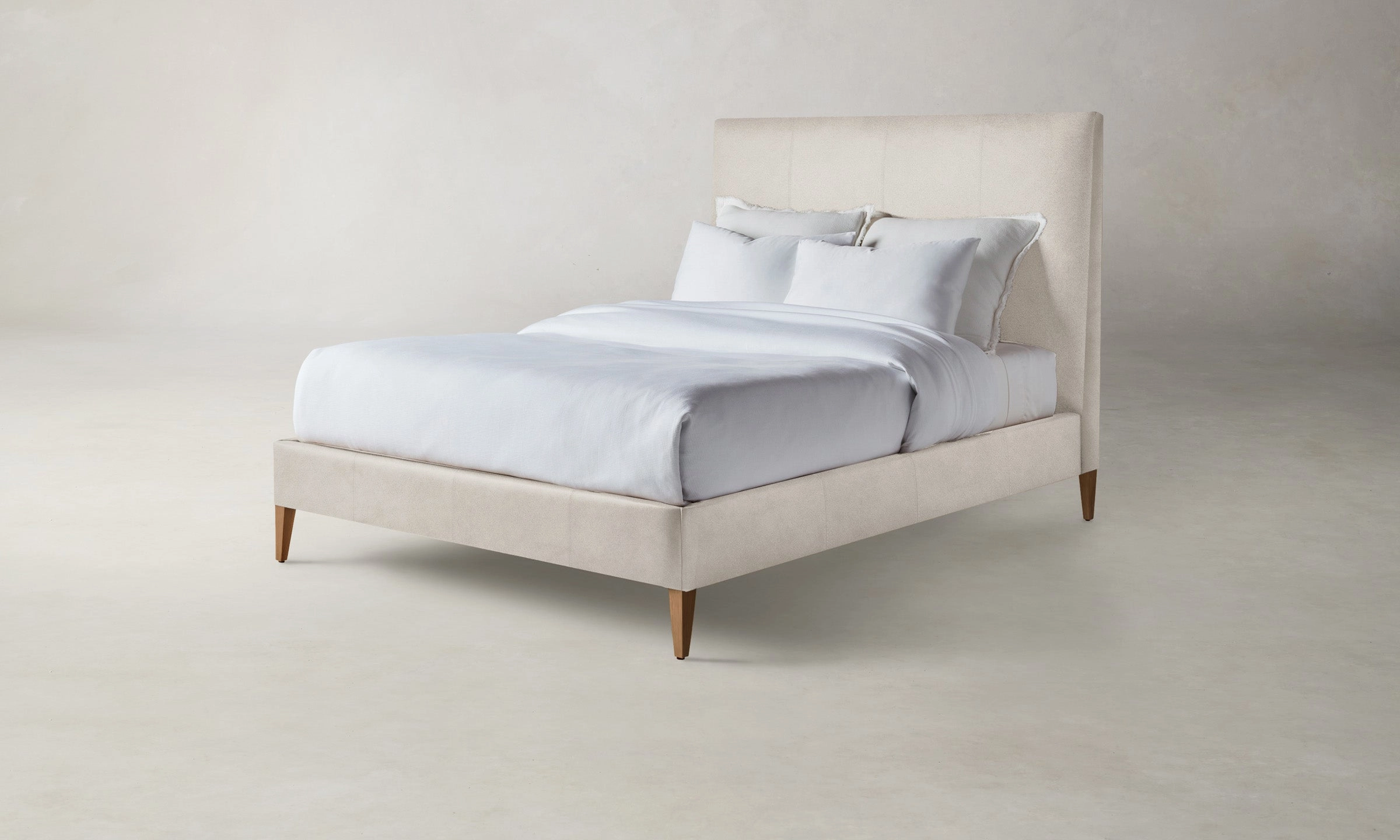 The Essex Bed - Nubuck Leather Sail