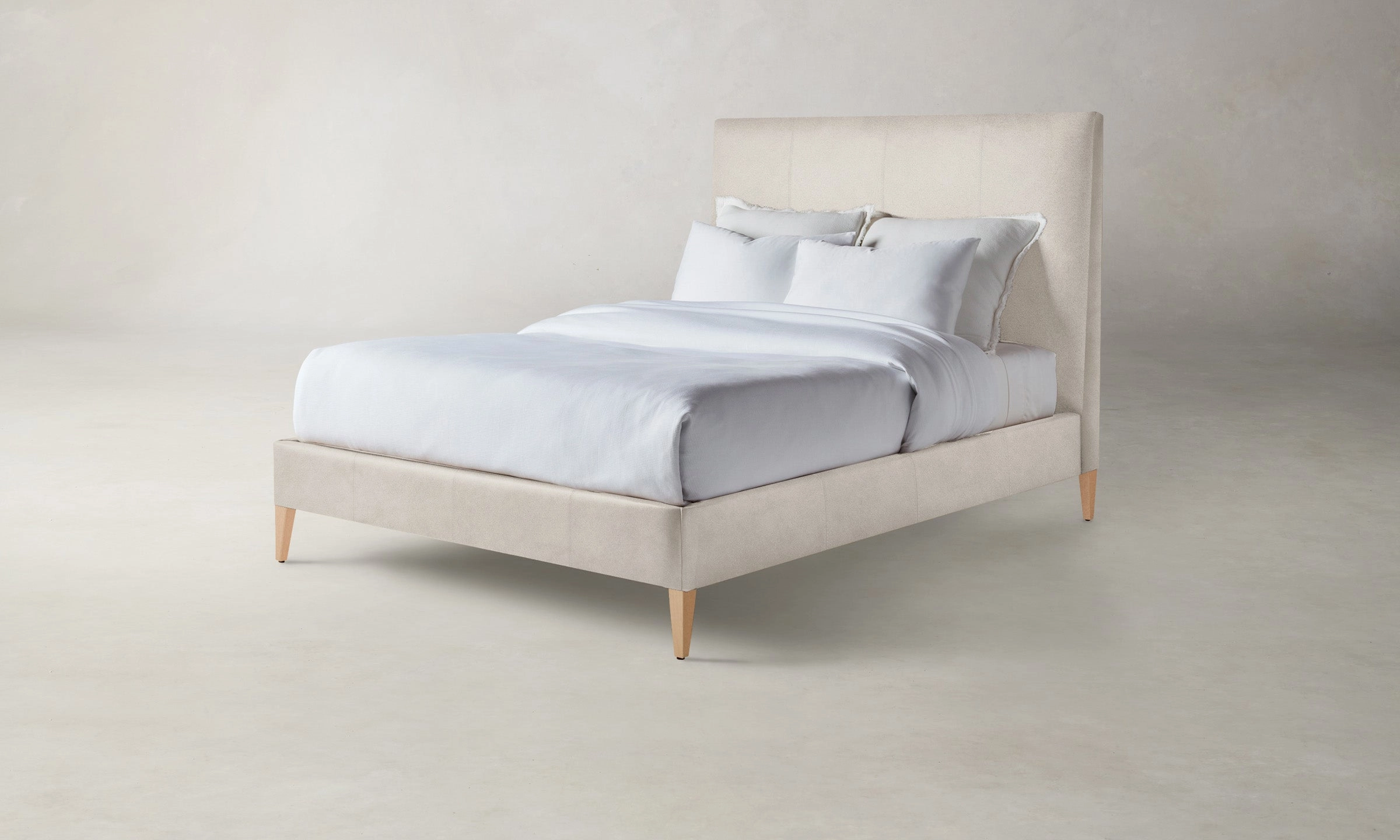 The Essex Bed - Nubuck Leather Sail