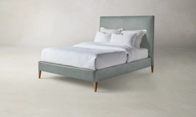 The Essex Bed - Nubuck Leather Tide