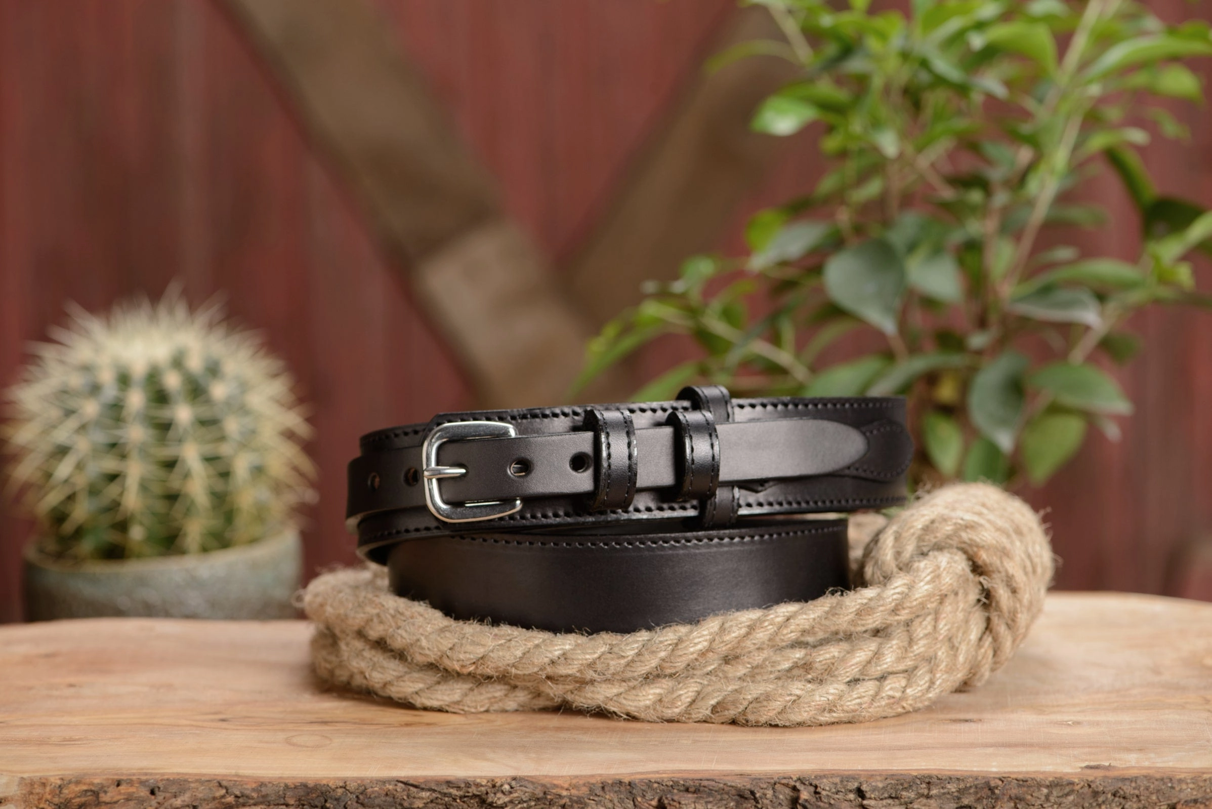 The Walker: Black Stitched Ranger 1.50"