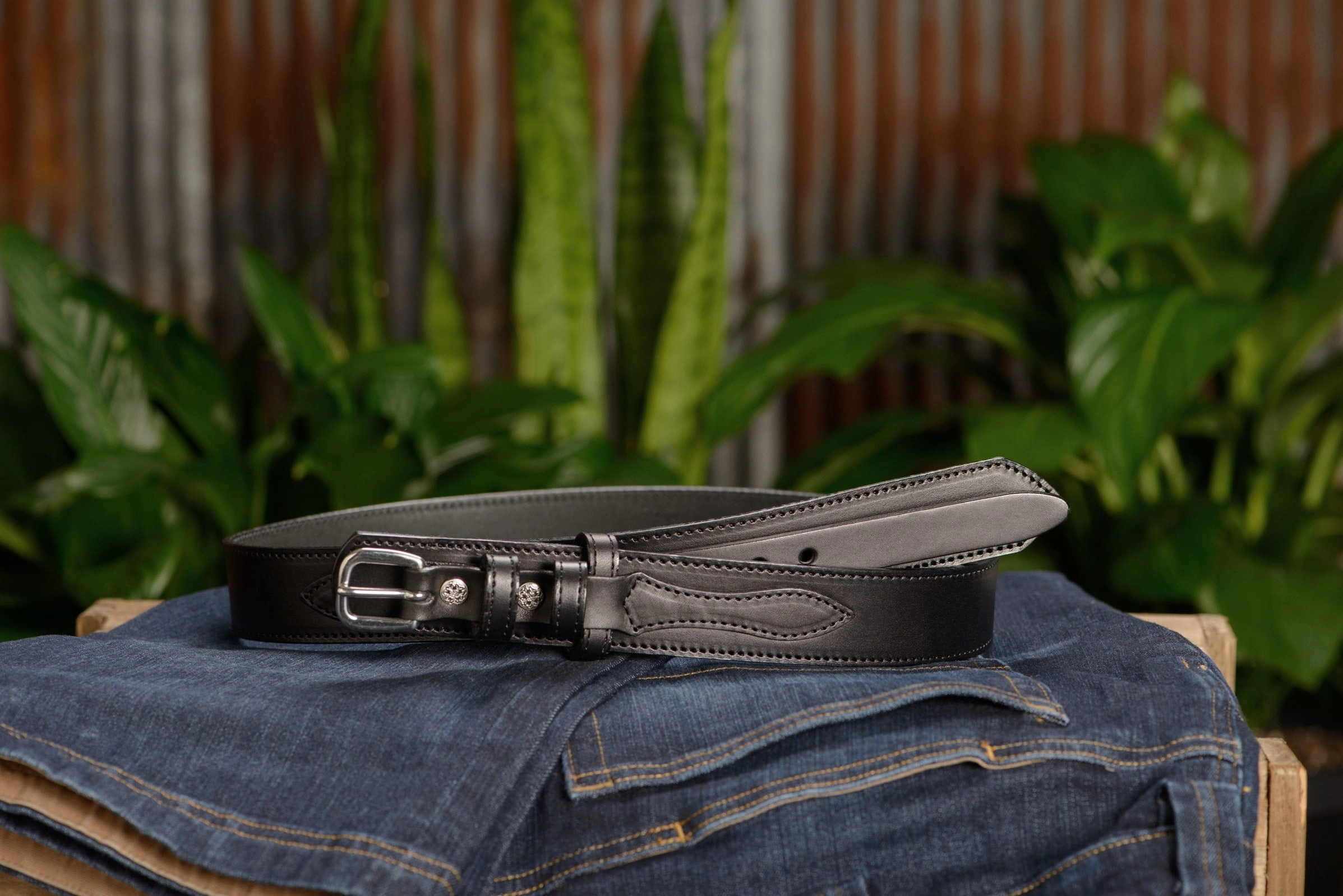 The Walker: Black Stitched Ranger 1.50"