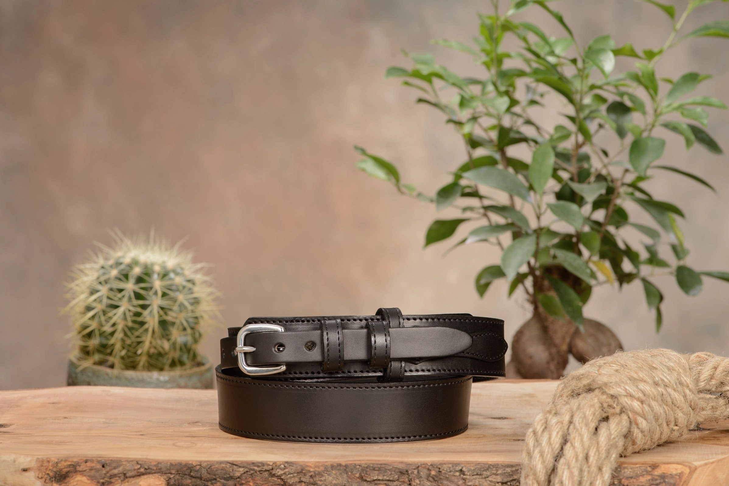 The Walker: Black Stitched Ranger 1.50"