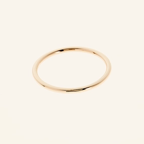 Thin Ring Band - 14K Solid Gold