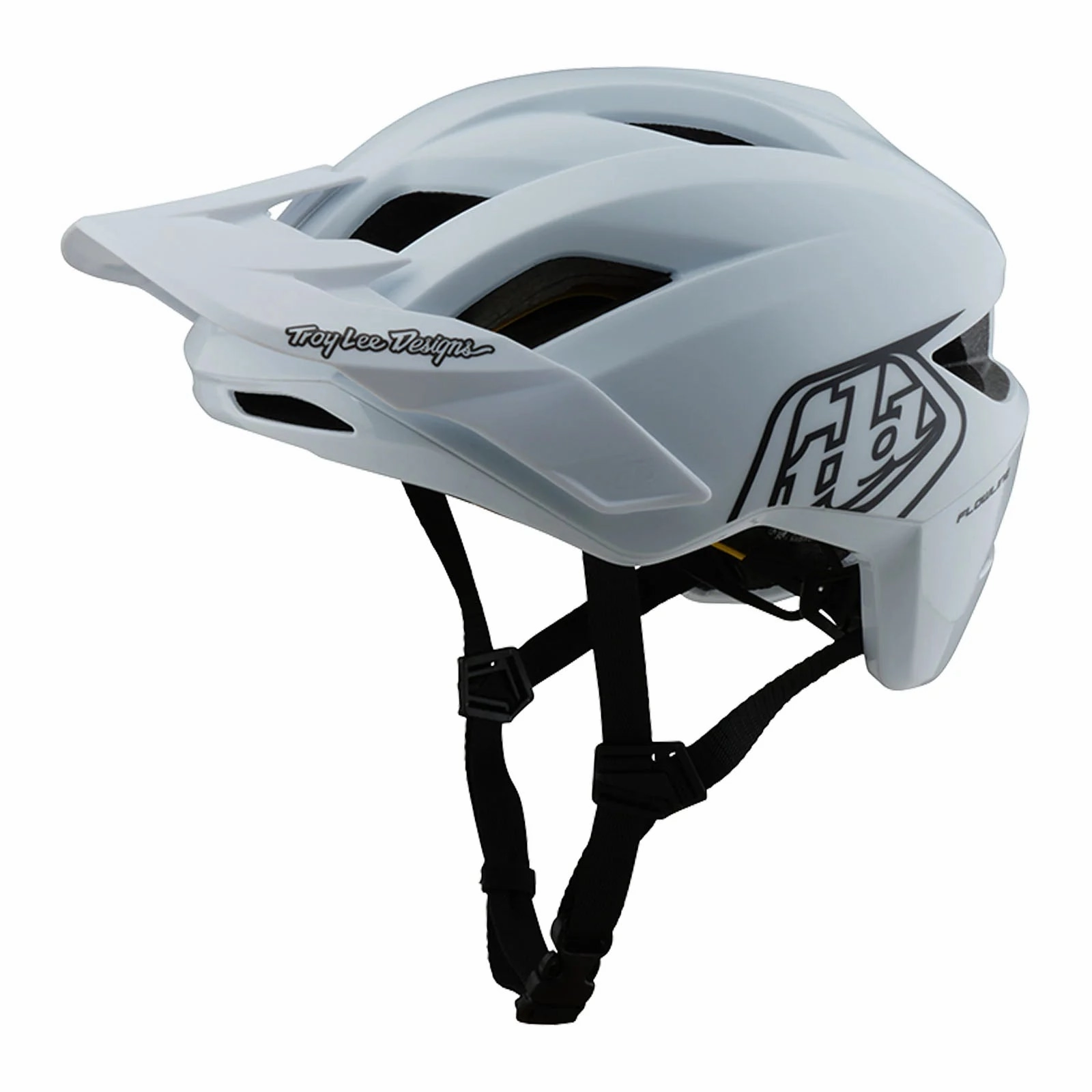 Troy Lee Designs Flowline MTB Helmet - Point - White-Black