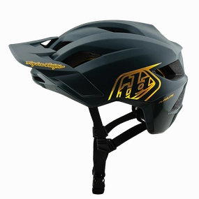 Troy Lee Designs Flowline MTB Helmet - Youth - Point - Gray-Gold