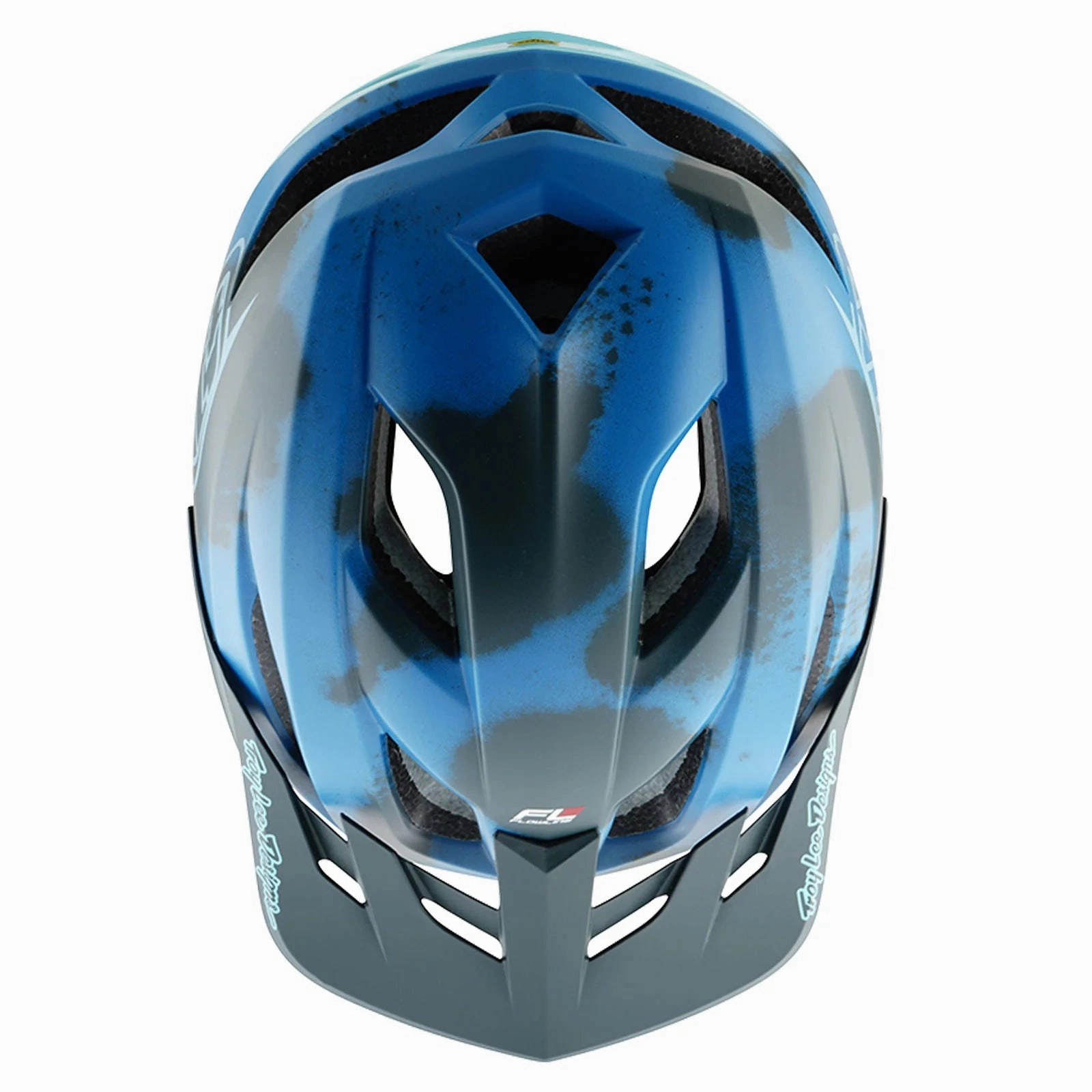 Troy Lee Designs Flowline SE MTB Helmet - Badge - Camo Blue