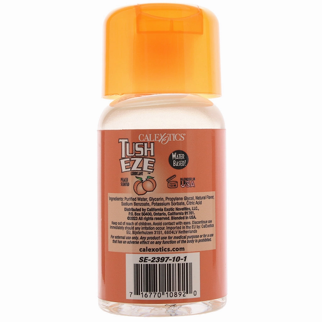 Tush Eze Water Based Lubricant 6oz/177ml in Peach